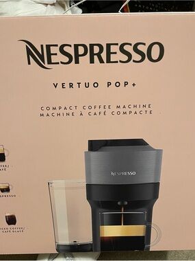 Nespresso Vertuo Pop+ Coffee Machine - Pink and Black